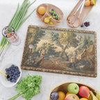 Antique 17th Century French Aubusson Verdure Garden Tapestry Cutting Board Gallery Image 2
