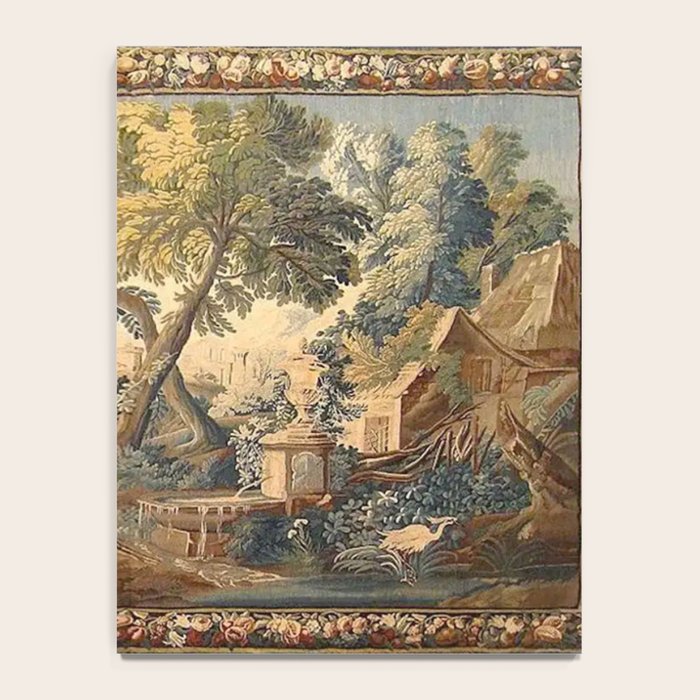Antique 17th Century French Aubusson Verdure Garden Tapestry Notebook Gallery Image 4