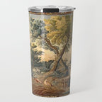 Antique 17th Century French Aubusson Verdure Garden Tapestry Travel Mug Gallery Image 1