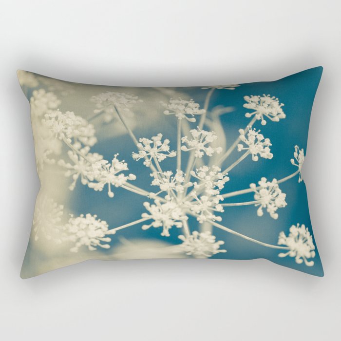 Indigo Dill Botanical Study 2 Rectangular Pillow Gallery Image 1