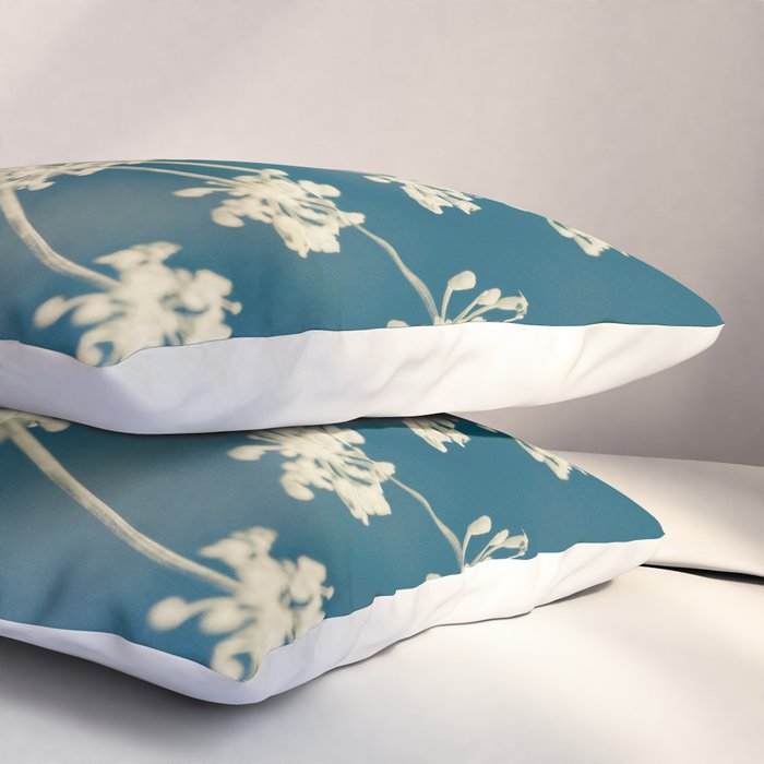 Indigo Dill Botanical Study 2 Pillow Sham Gallery Image 3
