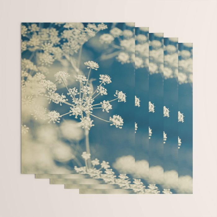 Indigo Dill Botanical Study 2 Wrapping Paper Gallery Image 3