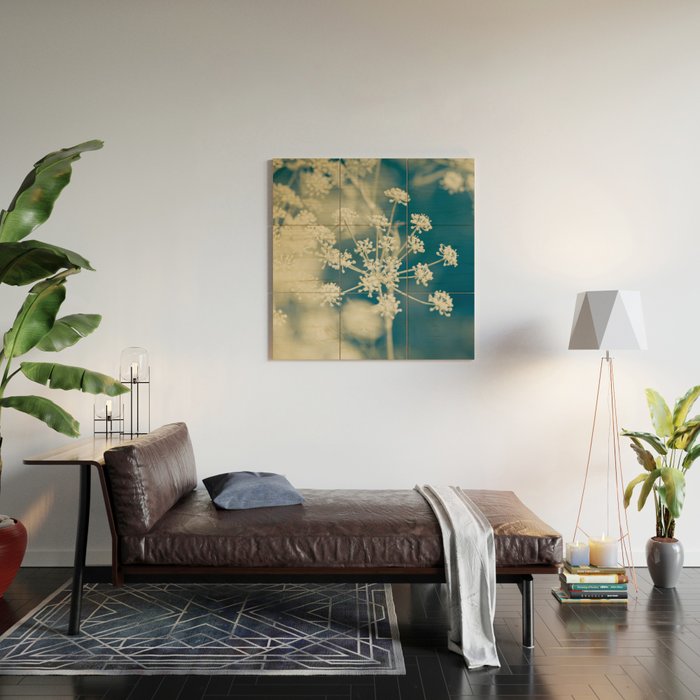 Indigo Dill Botanical Study 2 Wood Wall Art Gallery Image 2