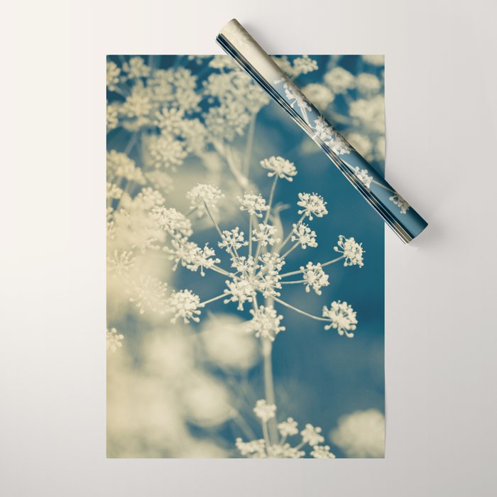 Indigo Dill Botanical Study 2 Wrapping Paper Gallery Image 1