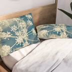 Indigo Dill Botanical Study 2 Pillow Sham Gallery Image 2