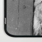 Beware of Dog black and white photograph of attack lion humorous black and white photography Laptop Sleeve Gallery Image 3