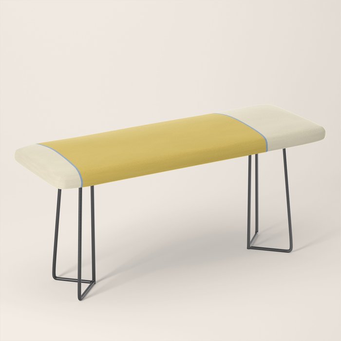 Sunshine Yellow Color Block Warm Vintage Bench Gallery Image 1