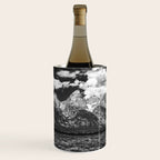 Mountain Summer Escape - Black and White Tetons Wine Chiller Gallery Image 1