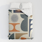Mid century modern abstract pattern 002 Comforter Gallery Image 6