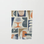 Mid century modern abstract pattern 002 Wall Hanging Gallery Image 1