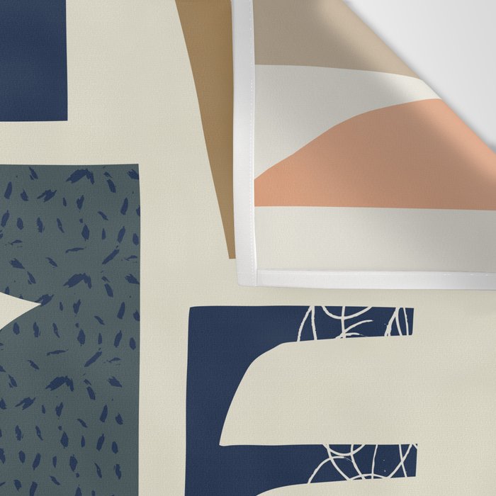 Mid century modern abstract pattern 002 Wall Tapestry Gallery Image 3