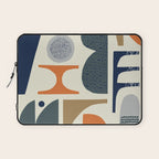Mid century modern abstract pattern 002 Laptop Sleeve Gallery Image 1