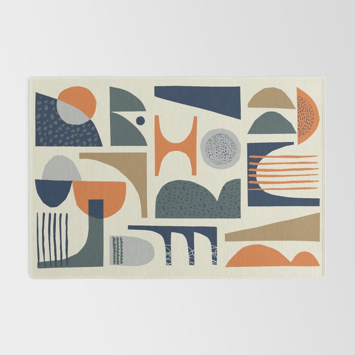Mid century modern abstract pattern 002 Rug Gallery Image 2