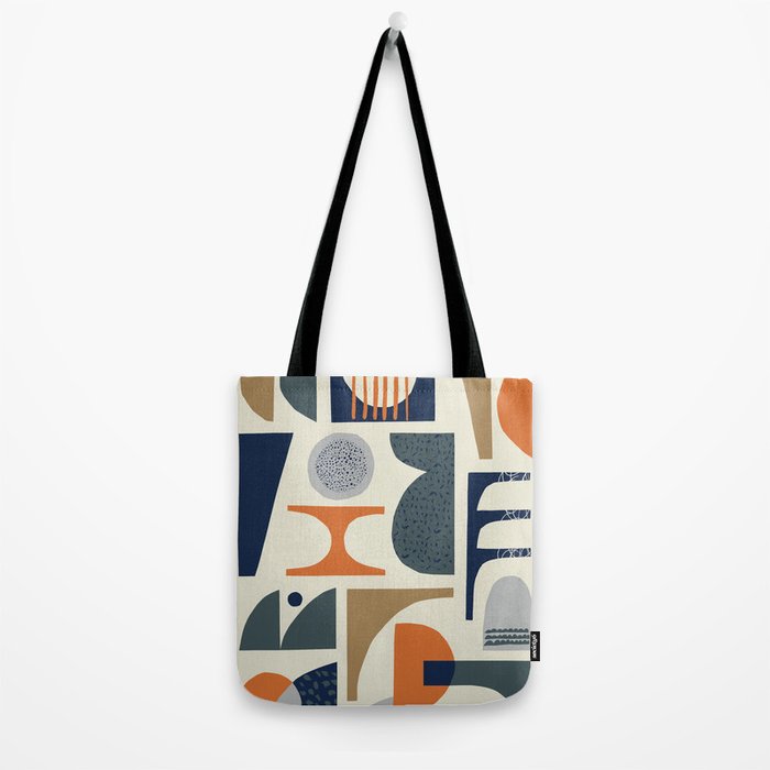Mid century modern abstract pattern 002 Tote Bag Gallery Image 2