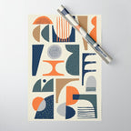 Mid century modern abstract pattern 002 Wrapping Paper Gallery Image 1