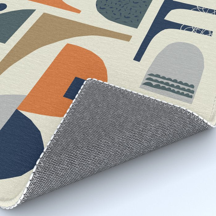 Mid century modern abstract pattern 002 Rug Gallery Image 4