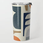 Mid century modern abstract pattern 002 Travel Mug Gallery Image 2