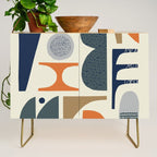 Mid century modern abstract pattern 002 Credenza Gallery Image 1