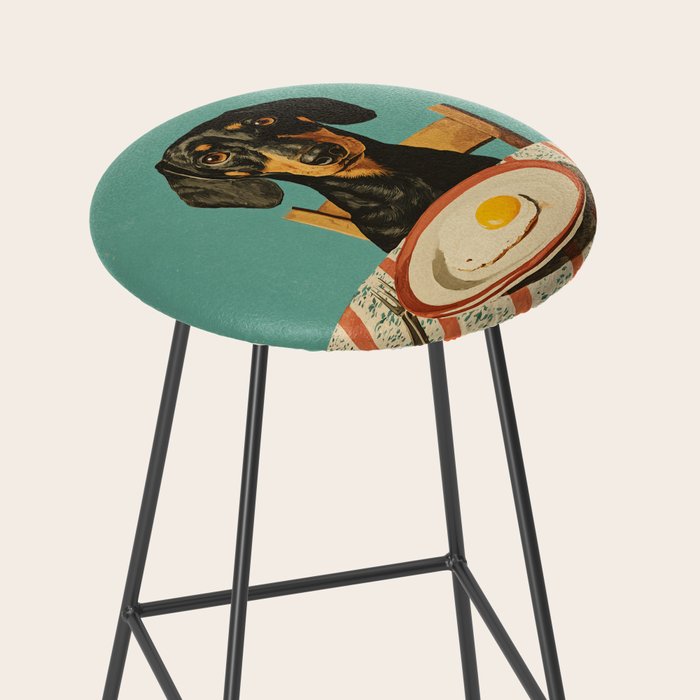 Dachshund Waiting For Breakfast Stool Gallery Image 2