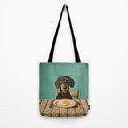Dachshund Waiting For Breakfast Tote Bag Gallery Image 2