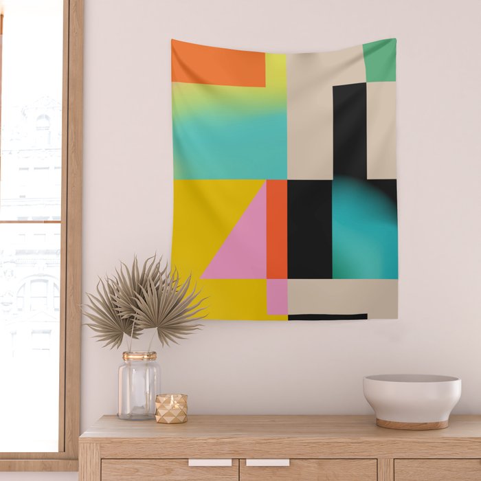 Modern Abstraction 4 Wall Tapestry Gallery Image 2