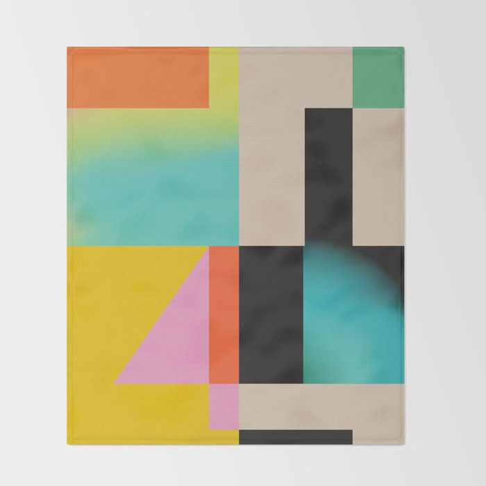 Modern Abstraction 4 Throw Blanket Gallery Image 2