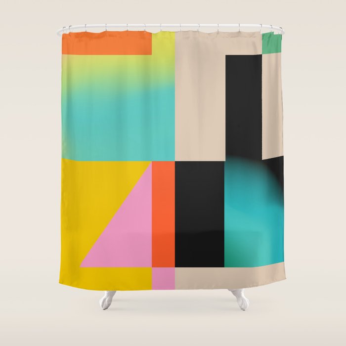 Modern Abstraction 4 Shower Curtain Gallery Image 1