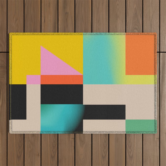 Modern Abstraction 4 Outdoor Rug Gallery Image 1