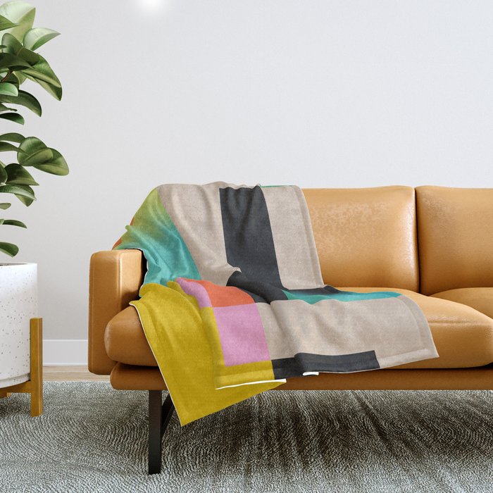 Modern Abstraction 4 Throw Blanket Gallery Image 1