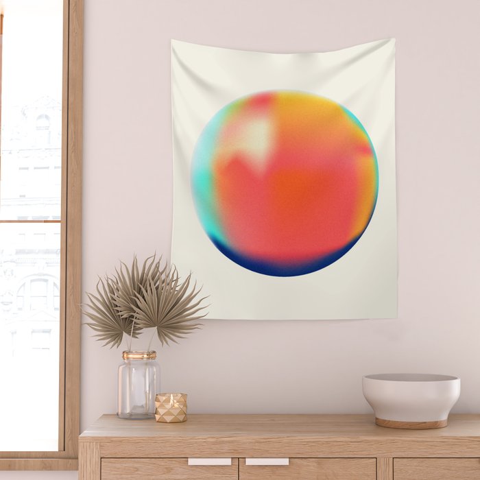 Bright Gradient Sphere  Wall Tapestry Gallery Image 2