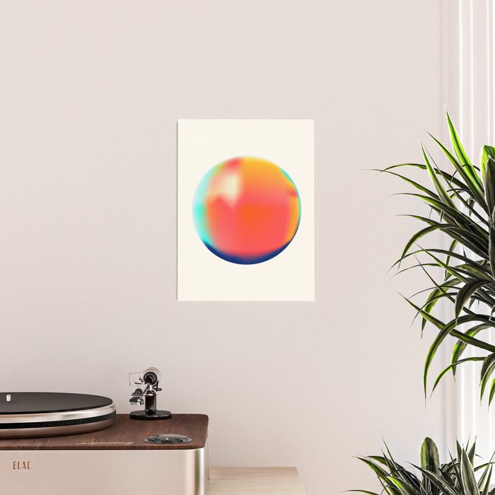 Bright Gradient Sphere  Poster Gallery Image 2