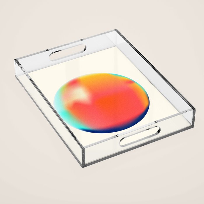 Bright Gradient Sphere  Acrylic Tray Gallery Image 1