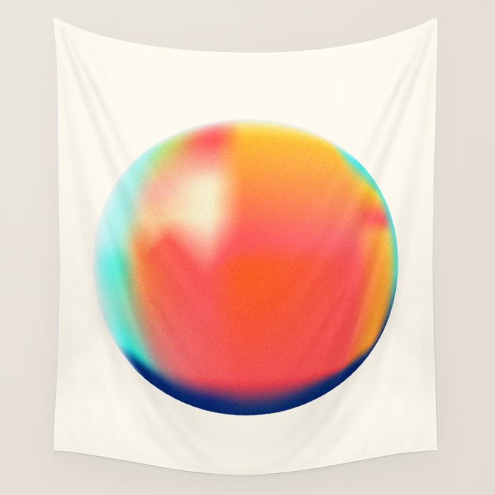 Bright Gradient Sphere  Wall Tapestry Gallery Image 4