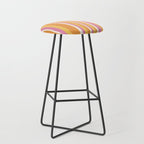 Classic Stripes XXV - Pink Orange Yellow Stool Gallery Image 1