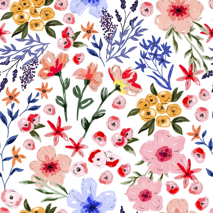 Simple colorful flowery meadow Coffee Mug Gallery Image 2