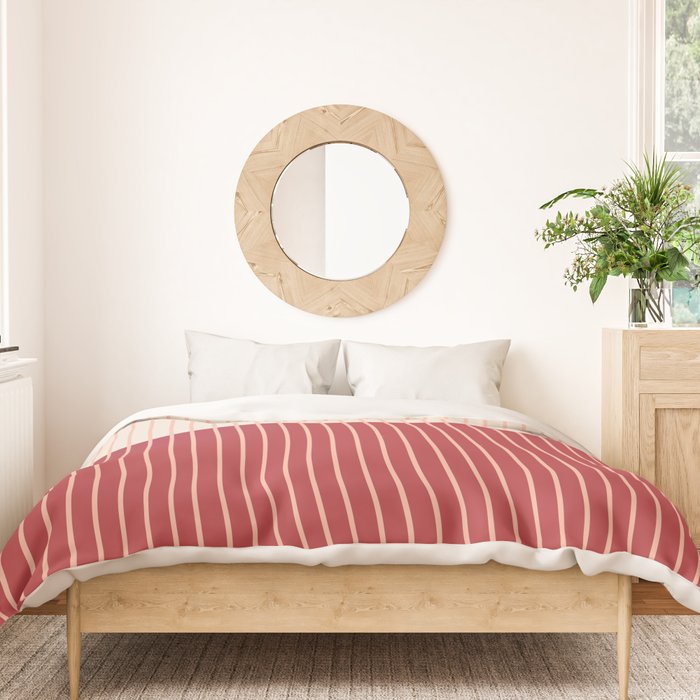 Color Block Lines VII Duvet Cover Gallery Image 3