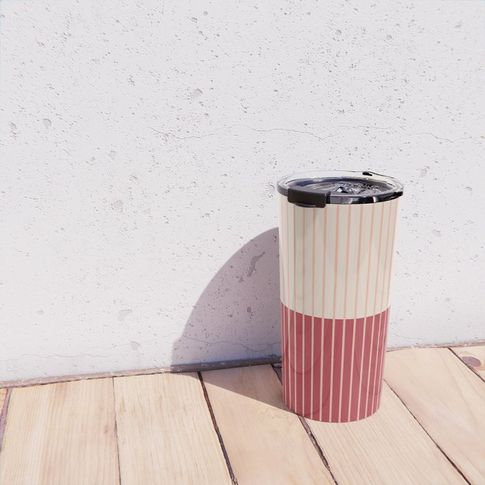 Color Block Lines VII Travel Mug Gallery Image 4