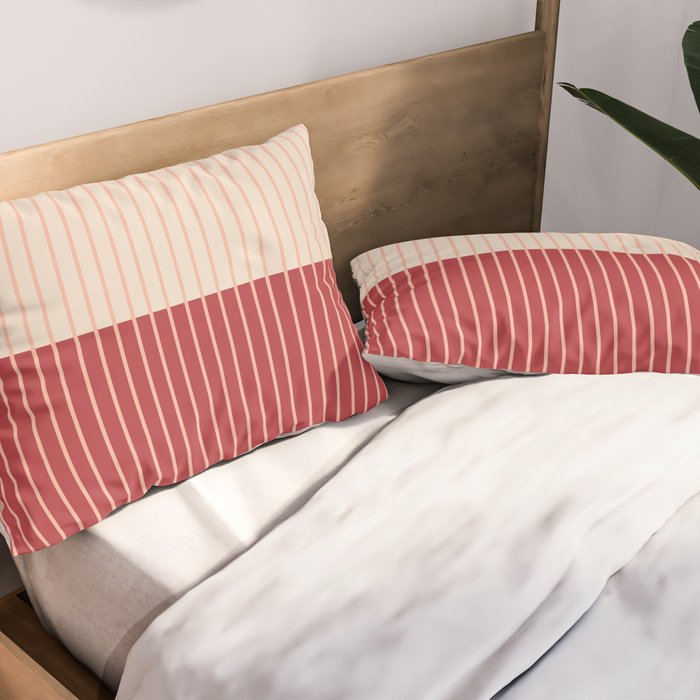 Color Block Lines VII Pillow Sham Gallery Image 2