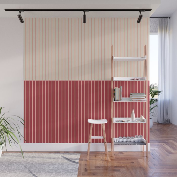 Color Block Lines VII Wall Mural Gallery Image 1