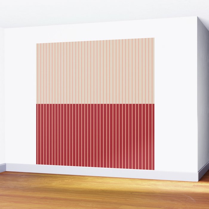 Color Block Lines VII Wall Mural Gallery Image 2