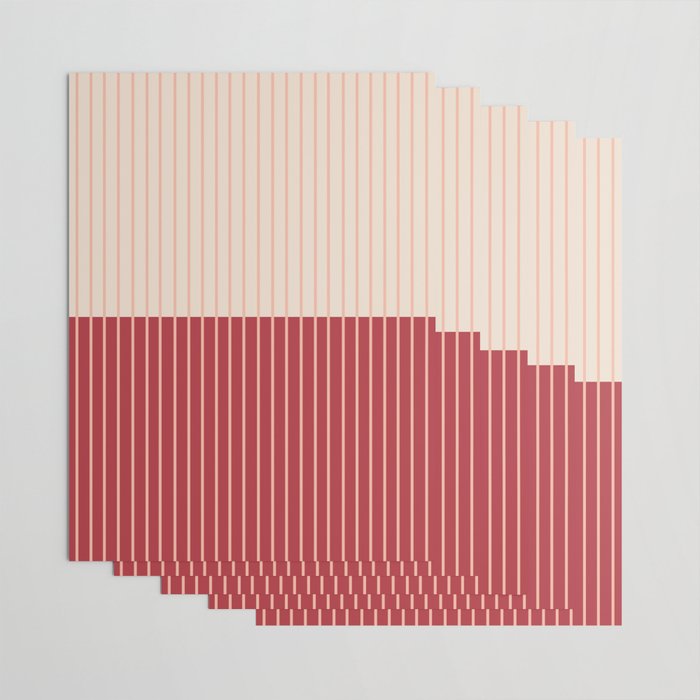 Color Block Lines VII Wrapping Paper Gallery Image 3