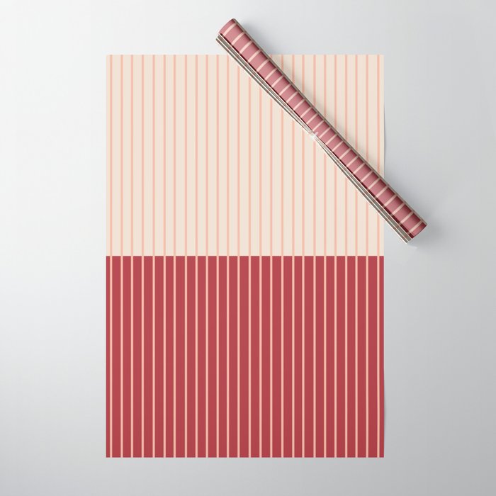 Color Block Lines VII Wrapping Paper Gallery Image 1