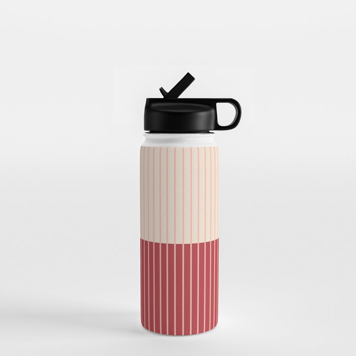 Color Block Lines VII Water Bottle Gallery Image 1