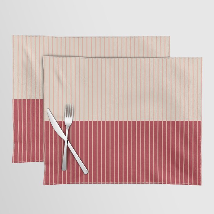 Color Block Lines VII Placemat Gallery Image 1