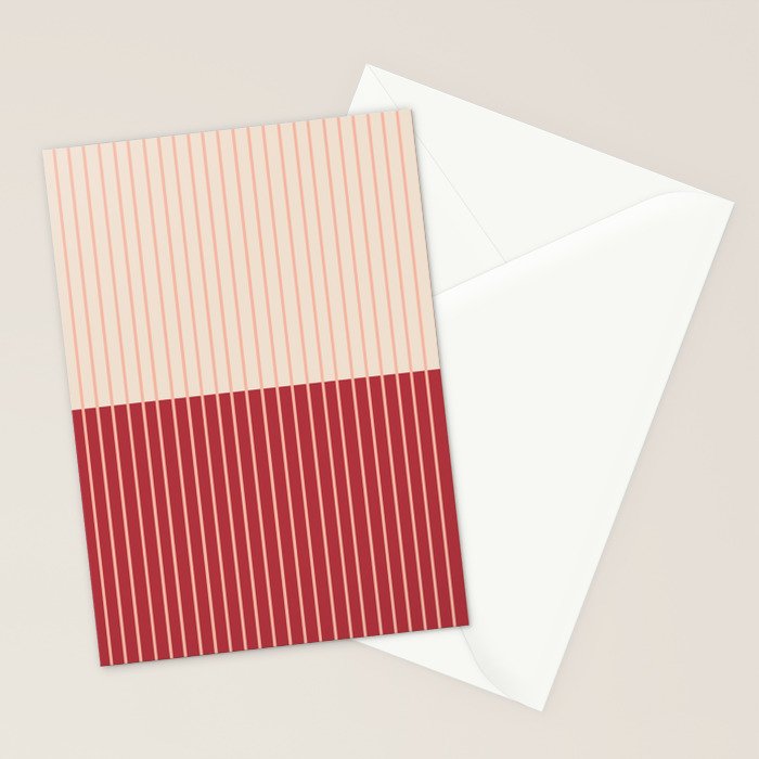 Color Block Lines VII Stationery Card Gallery Image 2