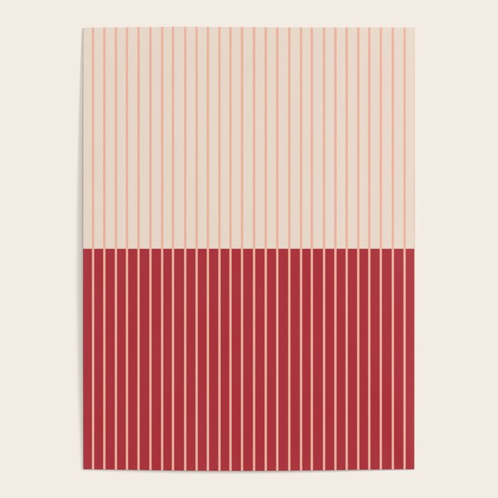 Color Block Lines VII Poster Gallery Image 1