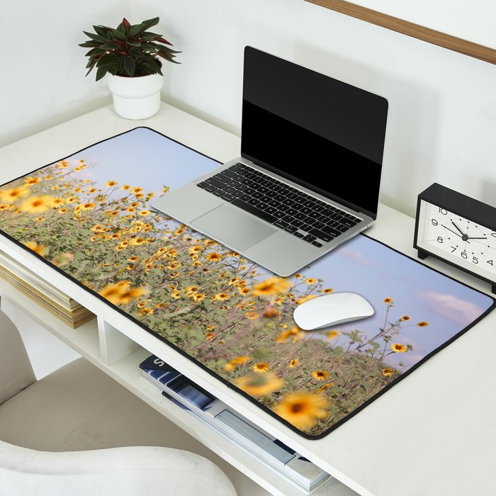 Texas Sunflower Field Desk Mat Gallery Image 2