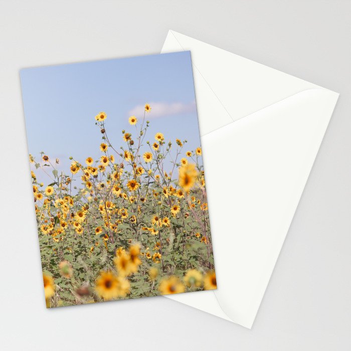 Texas Sunflower Field Stationery Card Gallery Image 2