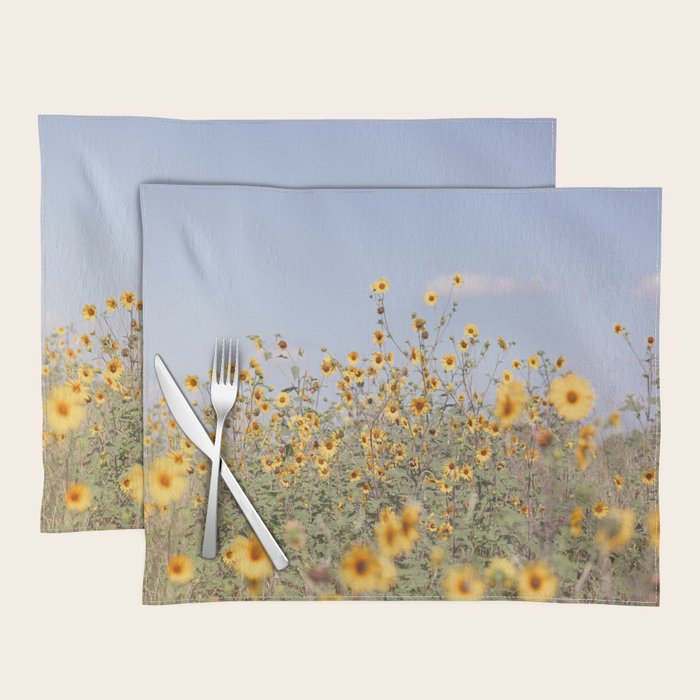 Texas Sunflower Field Placemat Gallery Image 1