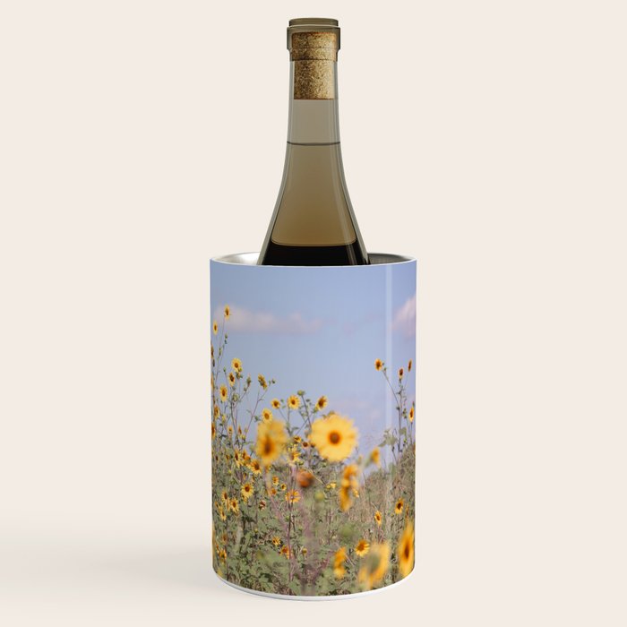 Texas Sunflower Field Wine Chiller Gallery Image 3
